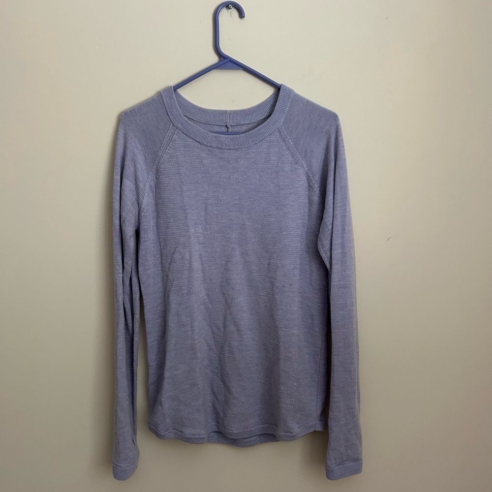 Lululemon Merino Wool Sweater Lilac Purple